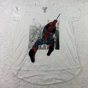 Marvel Spiderman White Women's T Shirt‎